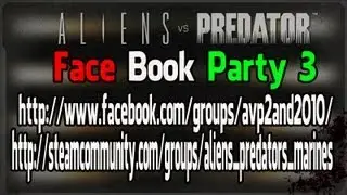 Aliens versus Predator 2010 Face Book Party 3 PREDHUNT a  2. Menetben