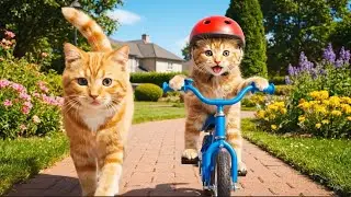 Mama Cat Fulfills Mimi&rsquo;s Mountain Valley & Bicycle Dream 💖🚲 &ndash; Heartwarming Real Cat Journey