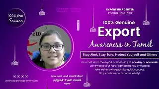 Mrs. Nandini Shree's Genuine Export Awareness | Learn Exports Practically | Export Help Center