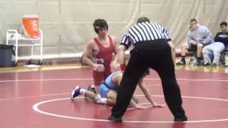 1/27/16 126 Brandon Bach (Souderton) Vs. Sofiane Bensmail (North Penn) W 3-1