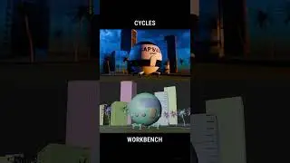 Capsule Corp - Cycles v Workbench #blender3d #blender #3dmodeling #3d #cgi #art #dbz #dragonball