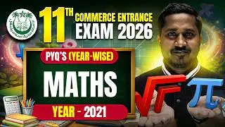Previous Year Questions 2021 - Maths | JMI Class 11th Commerce Entrance Exam 2026