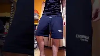 ESSENTIALS SS25 BLACK SHORTS