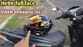 REVIEW HELM FULL FACE MURAH 300 RIBUAN #jogjamotovlog