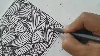 3D Spiral Drawing Optical Illusion
