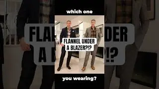 Can you wear a Flannel under a Blazer?!?