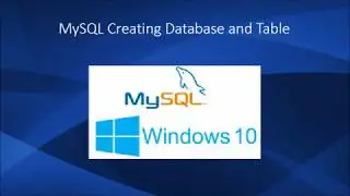MySQL - Create Database and Table