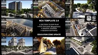 NCA TEMPLATE 2.0 | Megaplants | Section Floor | Unreal Engine 5.7 for Interactive Archviz Tutorials