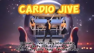 Cardio Jive | Easy Intermediate Line Dance - Demo by : Amare Yedij