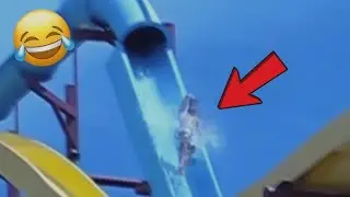 Best Waterpark Fails | Try Not To Laugh Challenge 😂