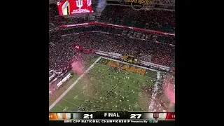 THE MOMENT THE INDIANA HOOSIERS WON THE NATIONAL CHAMPIONSHIP 🏆