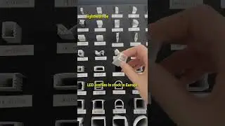 This LED strip aluminum channel profile comes in multiple sizes, can be cut and bent as needed