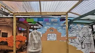 'Pantheon Santa Cecilia' | Mexican Street-view Mural Painted by 23M Graphics | HD 2022