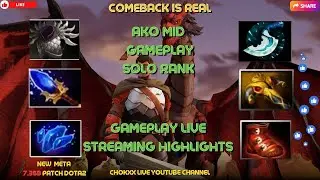 Ako Mid Dota 2 Highlights Solo Rank Gameplay SEA Server Funny Dragon Knight Persona#dota2highlights
