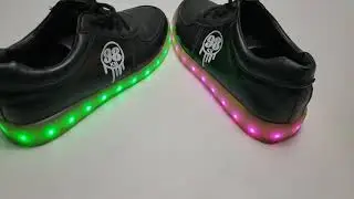 98KB LED Light Up Shoes Testing