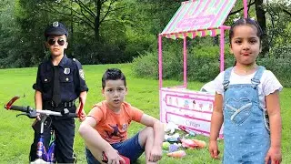 تيم يبيع الايس كريم وغزل تضحك عليه وشرطة الاطفال بنتظاره