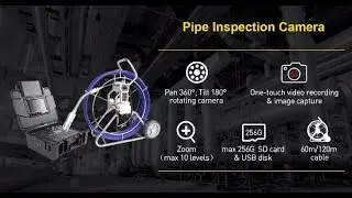 Best Pan and Tilt Sewer Camera System for Pipe Inspection Camera Tools B5 C50PT