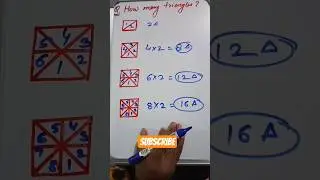 counting of figures । find out number of triangles in Square and rectangle#education #mathswithabhi