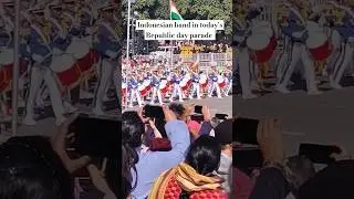 Indonesian band in today's parade #republicday #2025 #bharat #shorts#india