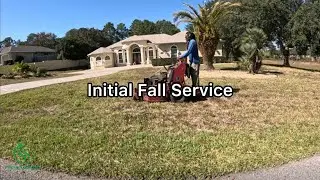 Initial Mow + Fall Clean-Up | HOA Lawn Transformation (Timelapse)