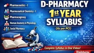 D-Pharmacy 1st Year Complete Syllabus 2026 📚 | As per PCI | All Subjects Explained | Rigidpharma