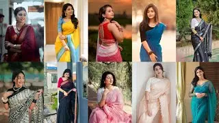 Cute girls photography ideas with saree🔥🌷girls new whatsapp,instagram dp❤️|hiden face