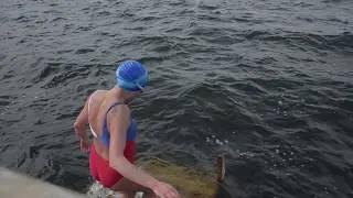 Criathlon, Natalia Sera's finish - 1st place./Криатлон, финиш Натальи Серой - 1 место.