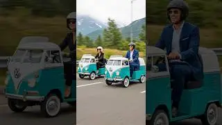 Hippy bus mobility scooters! 🤯#vwbus #retro #tech #cars