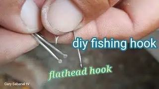 how to make flathead fishing hook (stainless steel) #diy #hooktutorial