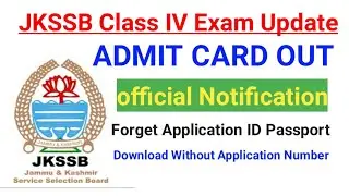 Forgot JKSSB Registration Number and Password