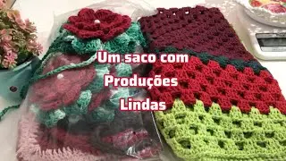 🎯Um saco recheado de produções lindíssimas de se ver e produção de um tapete quadrado