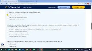 GoTranscript - gotranscript Audio test answers 20 April 2023 | April 20, 2023