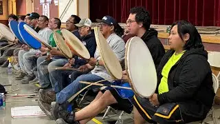Eskimo dance of Nalukataq 2024 Barrow, Alaska.