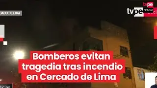 Cercado de Lima: bomberos controlan incendio en vivienda del jr. Enrique Meiggs