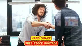 HAND SHAKE - FREE STOCK FOOTAGE - COPYRIGHT FREE VIDEOS - NO COPYRIGHT - ROYALTY FREE - HD - 4K