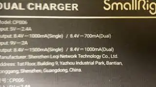 SmallRig NP F970 Battery and Charger for Sony NP F970 Battery Review, Good batteries, slow but compa