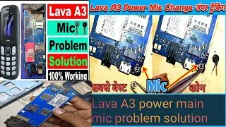 Lava A3 power mic solution Lava keypad phone # mic Lava