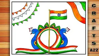 Republic Day Drawing | Republic Day Poster | 26 January Drawing | Easy Republic Day Drawing