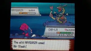 ZOMG shiny rayquaza caught with pokeball