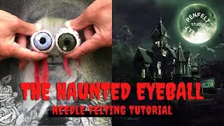 The Haunted Eyeball | crafty DIY halloween decor felting