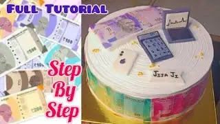 Money theme customized birthday cake| Money Lover's cake design| iPhone, laptop, calculator & money🤑