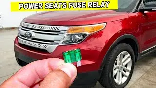 Расположение и замена предохранителя и реле электропривода сидений Ford Explorer 2011 2012 2013 2...