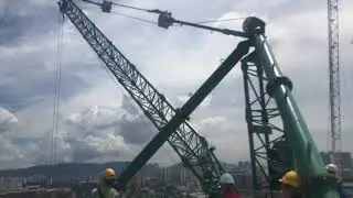 Derrick Crane JASO J1540.DC Load Test at South Annex Exchange 106, Kuala Lumpur