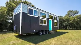 From Indigo River Tiny Homes is the 32-foot Wanderlust. Built in Dallas, Texas