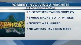 Police respond to robbery involving machete in McCully