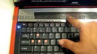 MSI GX720 MS-1722 (E7235) Gaming notebook computer nVidia 130 GT 512mb DDR3 memory
