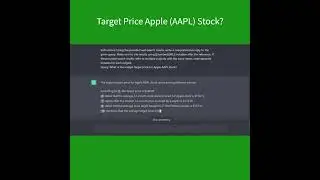 Can ChatGPT Predict Stock Price target? AAPL (Apple)