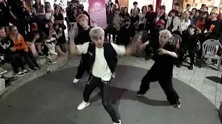 KINGDOMS. BIG BANG 'BANG BANG BANG' COVER. BUSKING TEAM'S HAVING ITS OWN ATTRACTION.