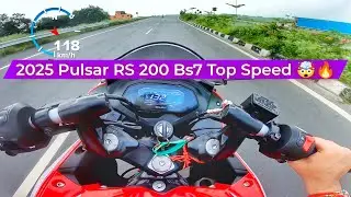2025 Bajaj Pulsar RS200 Bs7 Top Speed | Gear Challenge & Break Test 🤯🔥 | 