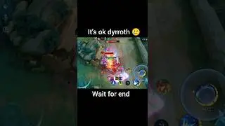 Me: Full Fight | Dyrroth: Free Kills 🤡 #mobilelegends #mlbb #alpha #dyrroth #shorts